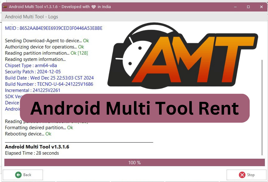 AMT Android Multi Tool Rent (Login + Password) [Time: 2 Hours] Server 1