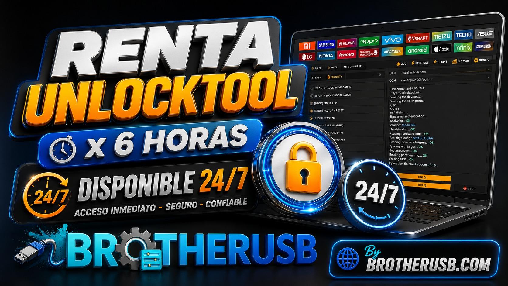 UnlockTool Rent (Login + Password) [Time: 6 Hours] 