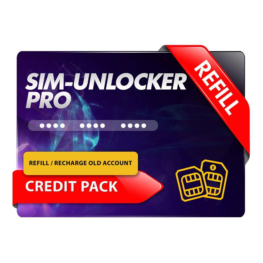Sim-Unlocker Pro Credit Create New Account [ Any Quantity ]